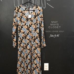 NWT Free People Gates to the Garden Floral Dress 0